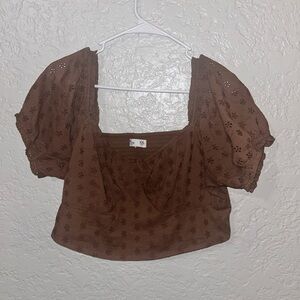Hollister Puff Sleeve Top